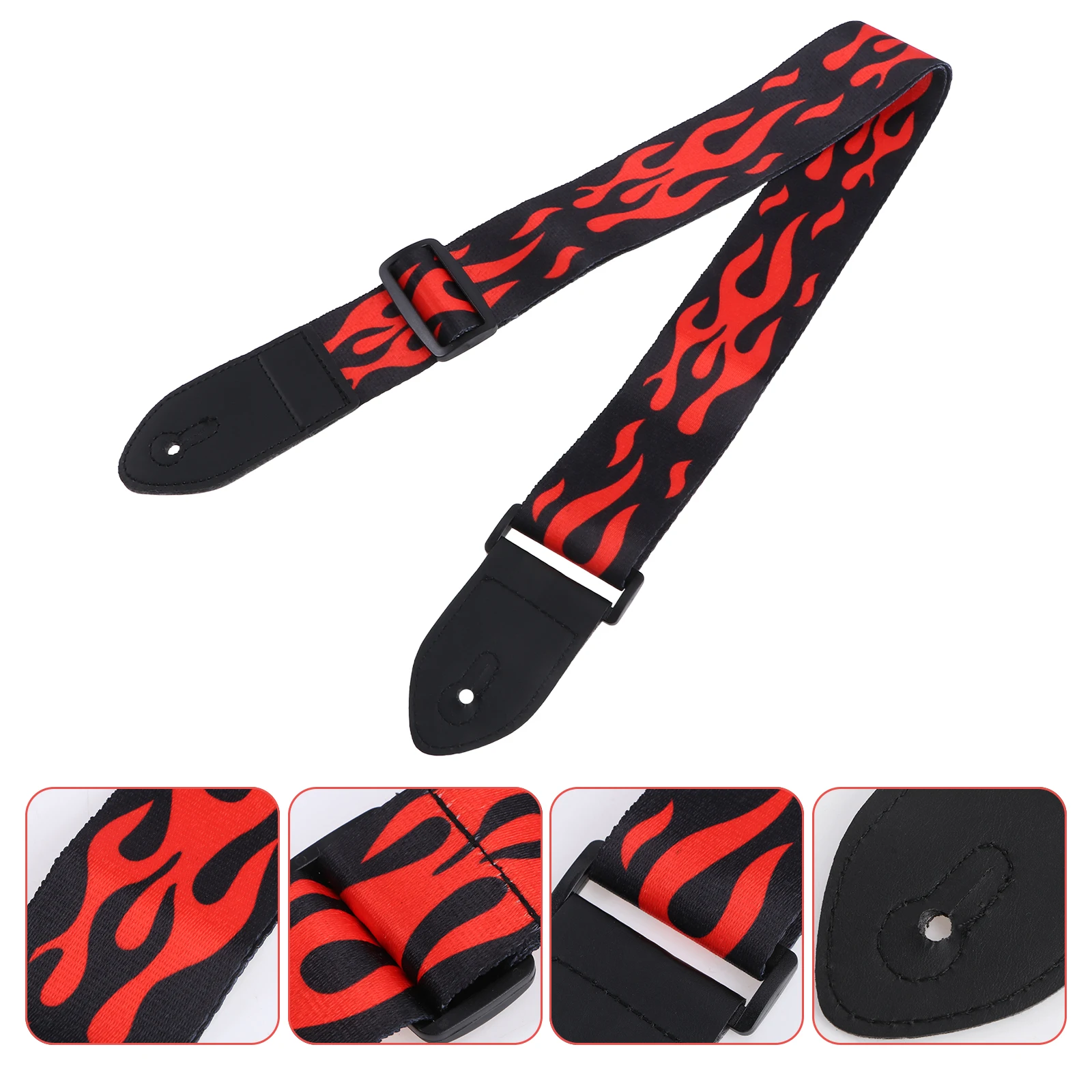 

2 Inch Heavy Duty Durable Adjustable For Acoustic Bass Pattern Vibrant Colors Non Slip Shoulder End