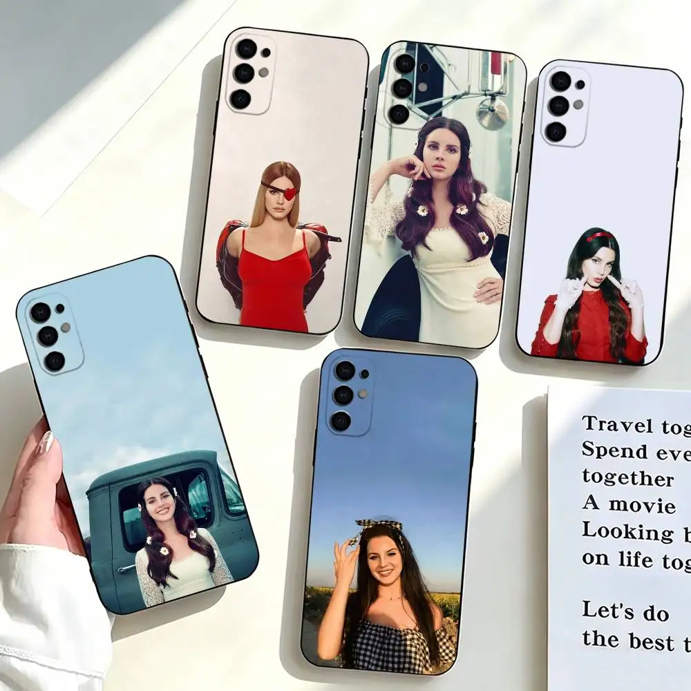 Singer-r Lanas Del Rey-y Phone Case For Samsung S25,S24,S21,S22,S23,S30,Ultra,S20,Plus,Fe,Soft Silicone Black Cover