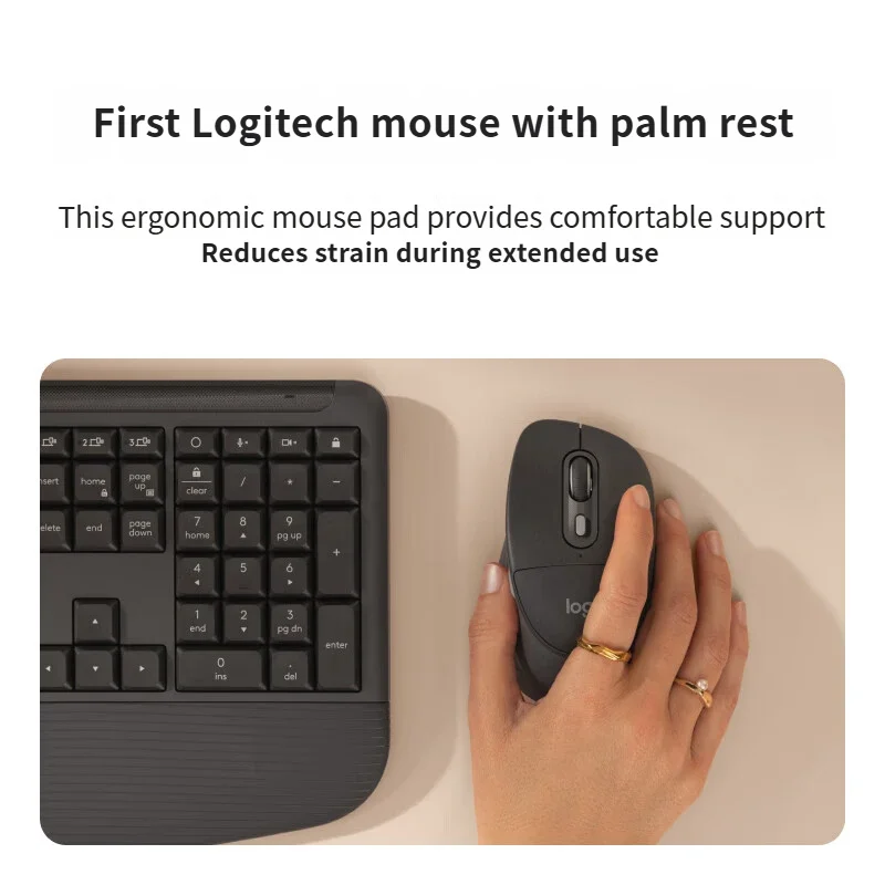 Logitech M850L Wireless Bluetooth Dual-mode Silent Mouse - Battery-operated Mouse for Office Use