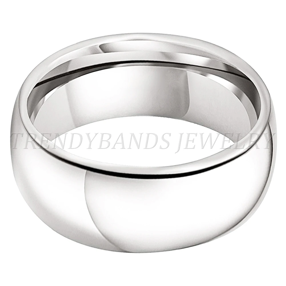 Weiß Wolfram Ring 4mm 5mm 6mm 7mm 8mm 10mm Männer Frauen Paar Verlobung Mode schmuck Poliert Glänzenden Comfort Fit – Detail 12