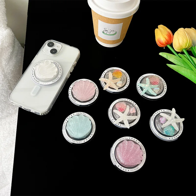 

Корейский летний магнитный держатель Magsafe в форме морской звезды, свежий, с воздушной подушкой, для iPhone 17, Griptok, выдвижной, для просмотра видео