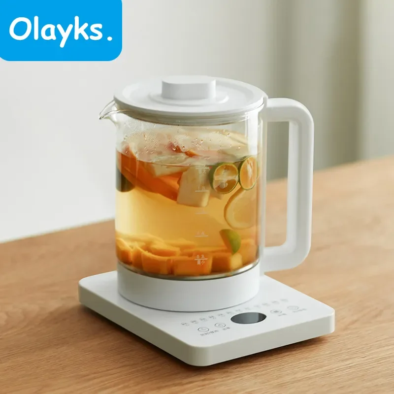 

Olayks Health Pot 1.5L Electric Kettle 800W Fast Heating Household Teapot Ceramic Glaze Insulation Kettle For Dormitory Office