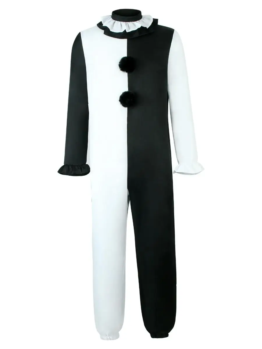 Nouveau Costume de Clown multicolore pour films d'horreur, spectacle sur scène, loween Par, vêtements ethniques en Polyester pour dames