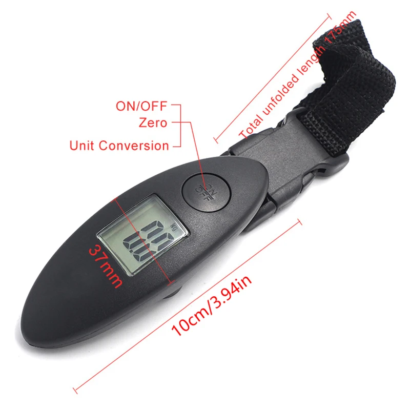 Travel-Sized Digital Luggage Scale: 40kg/100g High Accuracy Portable Electronic Pocket Scale