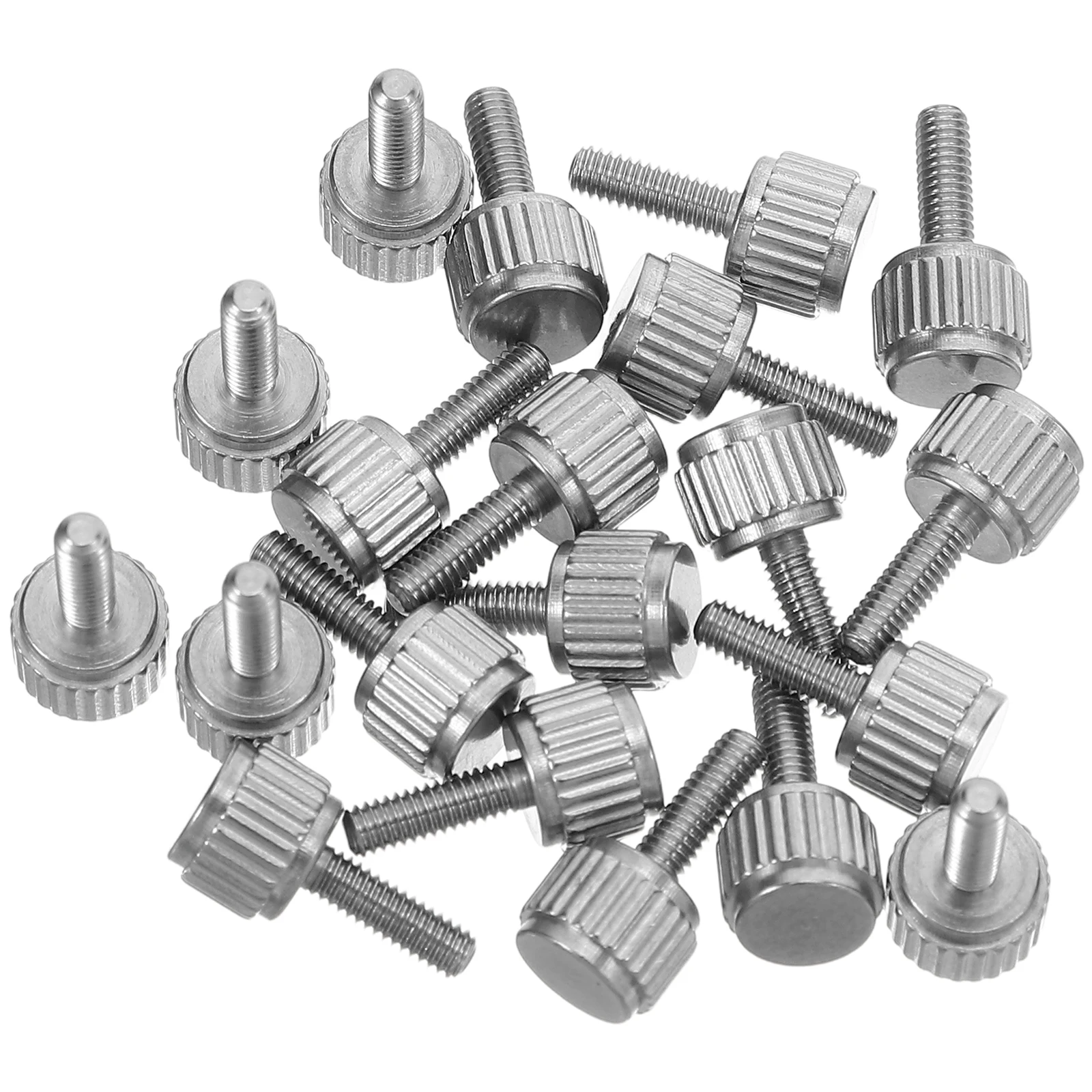 

20Pcs Caliper Adjustment Screws M2.5x8mm Stainless Steel Knurled Thumb Fasteners for Tool Locking Precision Measurement Bolts