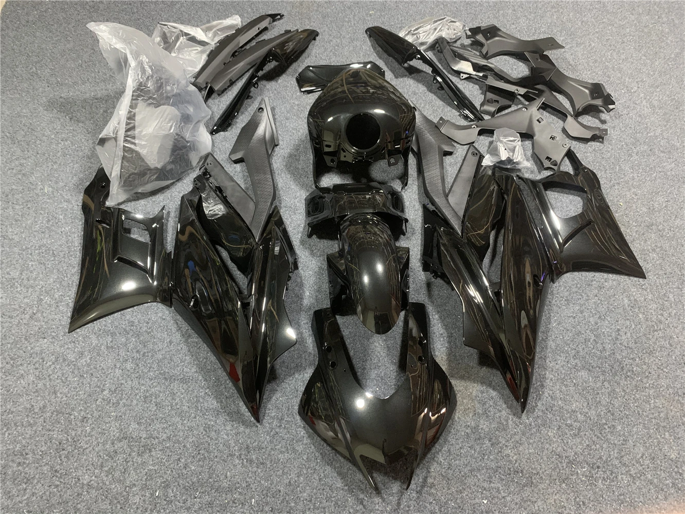 

Motorcycle Fairing Suitable for YZF R3 2019 2020 2021 2022 2023 R3 19 2021 22 23 Fairing Body Glossy black