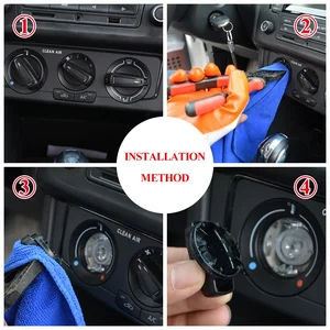 Ac car button for Volkswagen VW Polo, air conditioning, heater control, switch button, interior accessory buttons, 2014, 2015, 2016, 3pcs Main Sales Command Air Conditioning Polo - №6