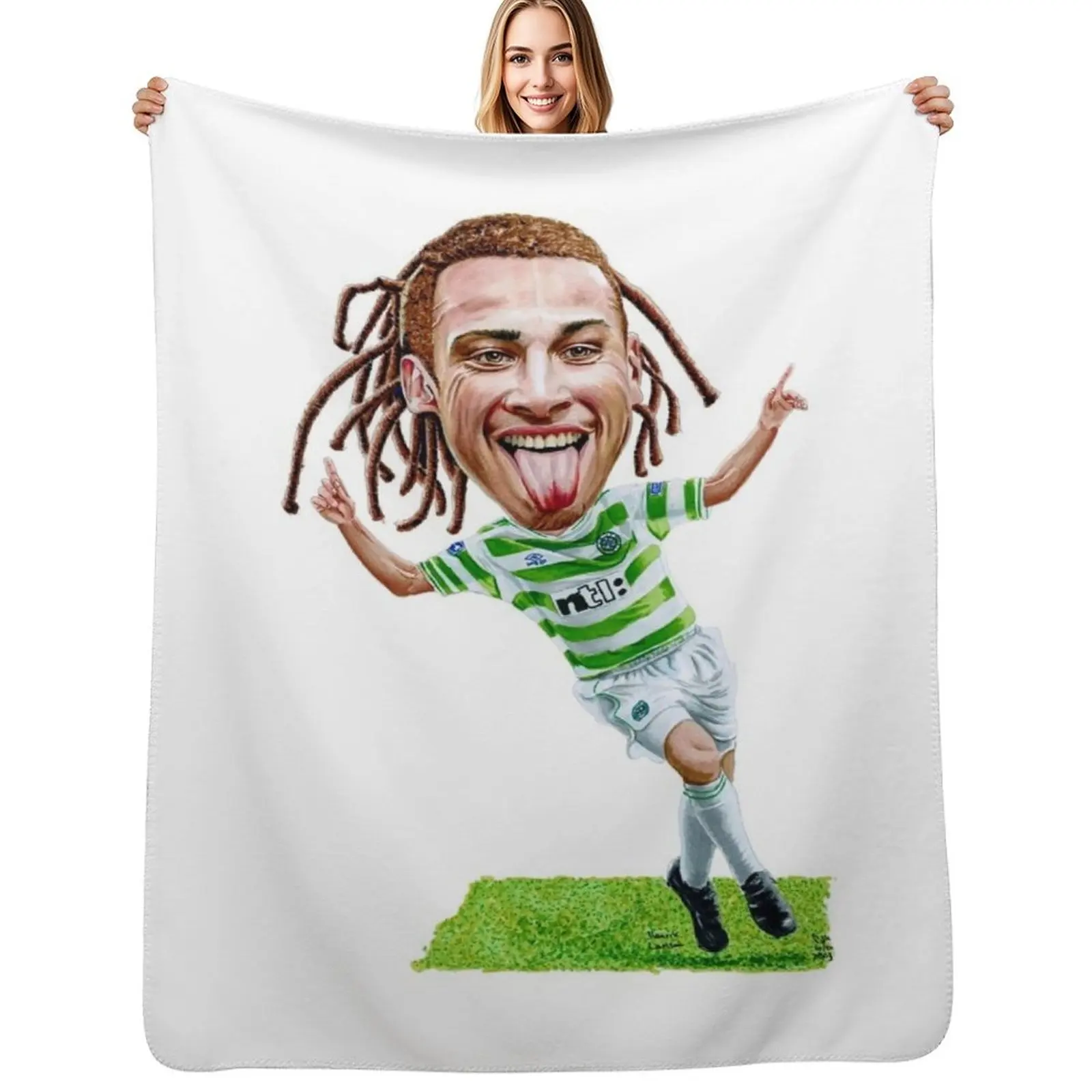 

Henrik Larsson - Celtic Throw Blanket Decorative Throw Flannel Moving Softest Blankets