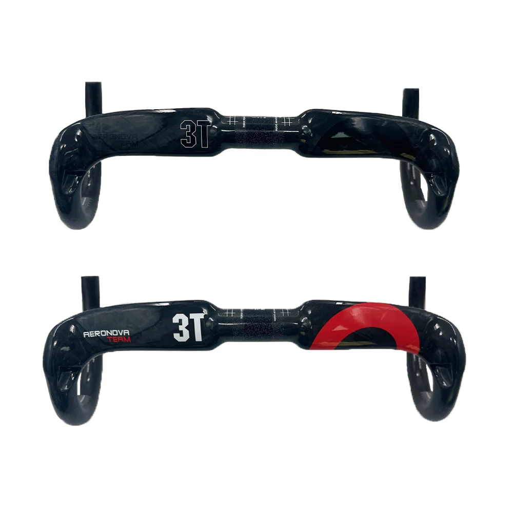 For top brand 3T UD Carbon Road Handlebar Matt/Gloss Black Top Carbon Fiber Road Handlebar 31.8*400/420/440mm