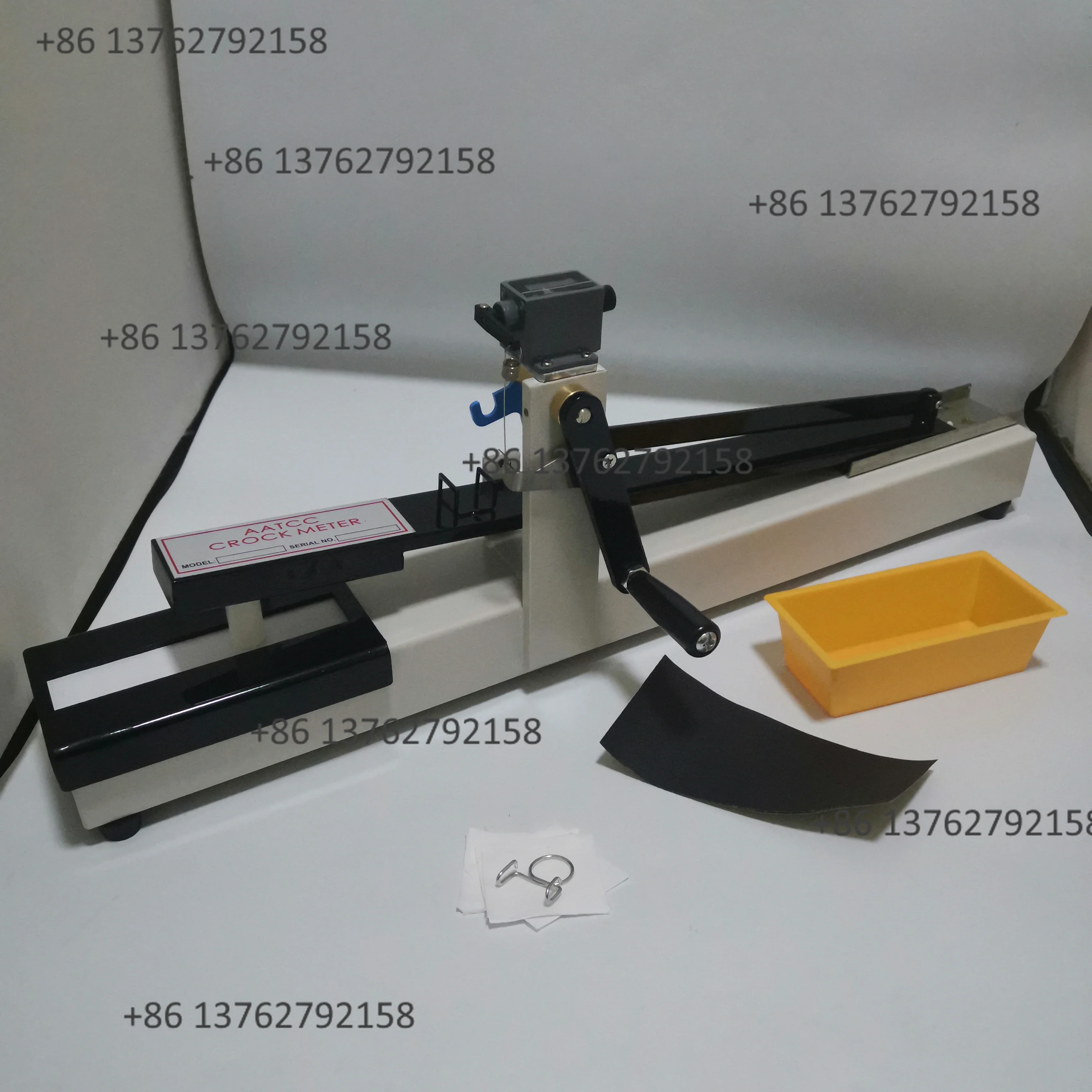 Manual Crockmeter Rubbing Fastness Tester Dry Wet Dual Use Fabric Textile Color Fastness Testing Machine