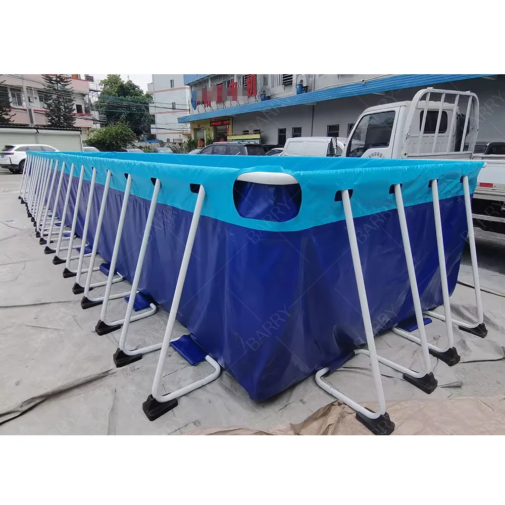 Pools Swimming Outdoor Metal Frame Steel Round Swimming Pools Piscina Outdoor Rectangle Above Ground Pool