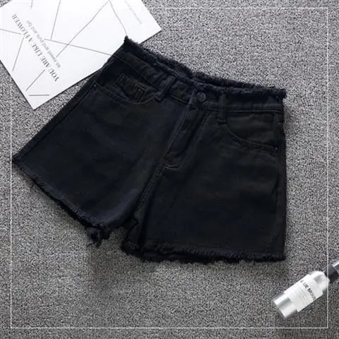 Full Zipper Convenient Shorts Outdoor Sex Urine Simple Loose Jeans Women Invisible Open Crotch Shorts 2022 Summer New Hot Sale