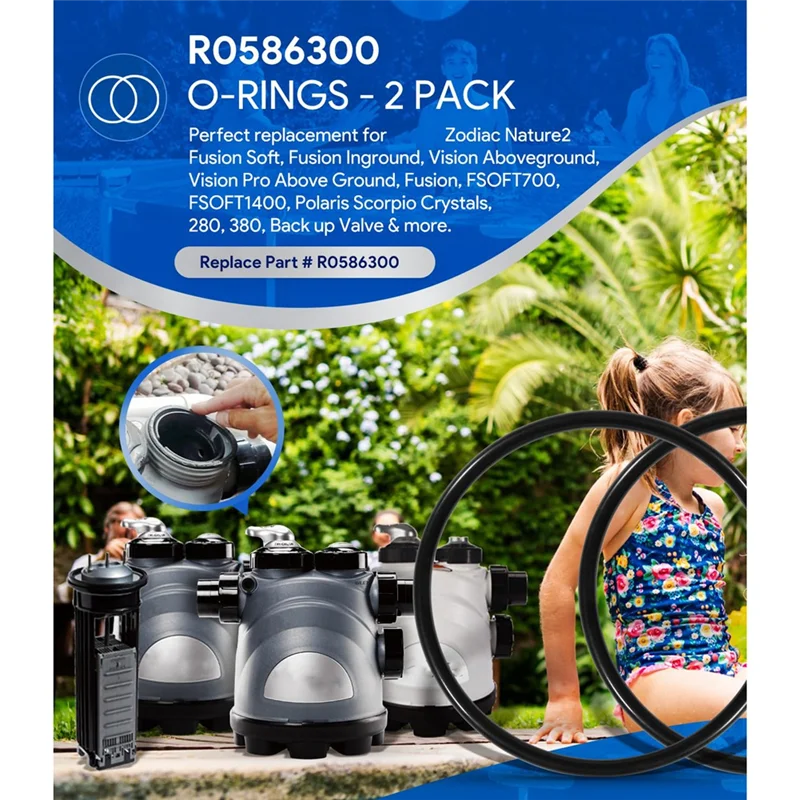 【ADORN】2 قطعة R0586300 حلقات دائرية كبيرة بياقة فيتون بديلة لـ Zodiac Nature 2 Fusion، Fusion Soft، داخلي، رؤية فوق الأرض