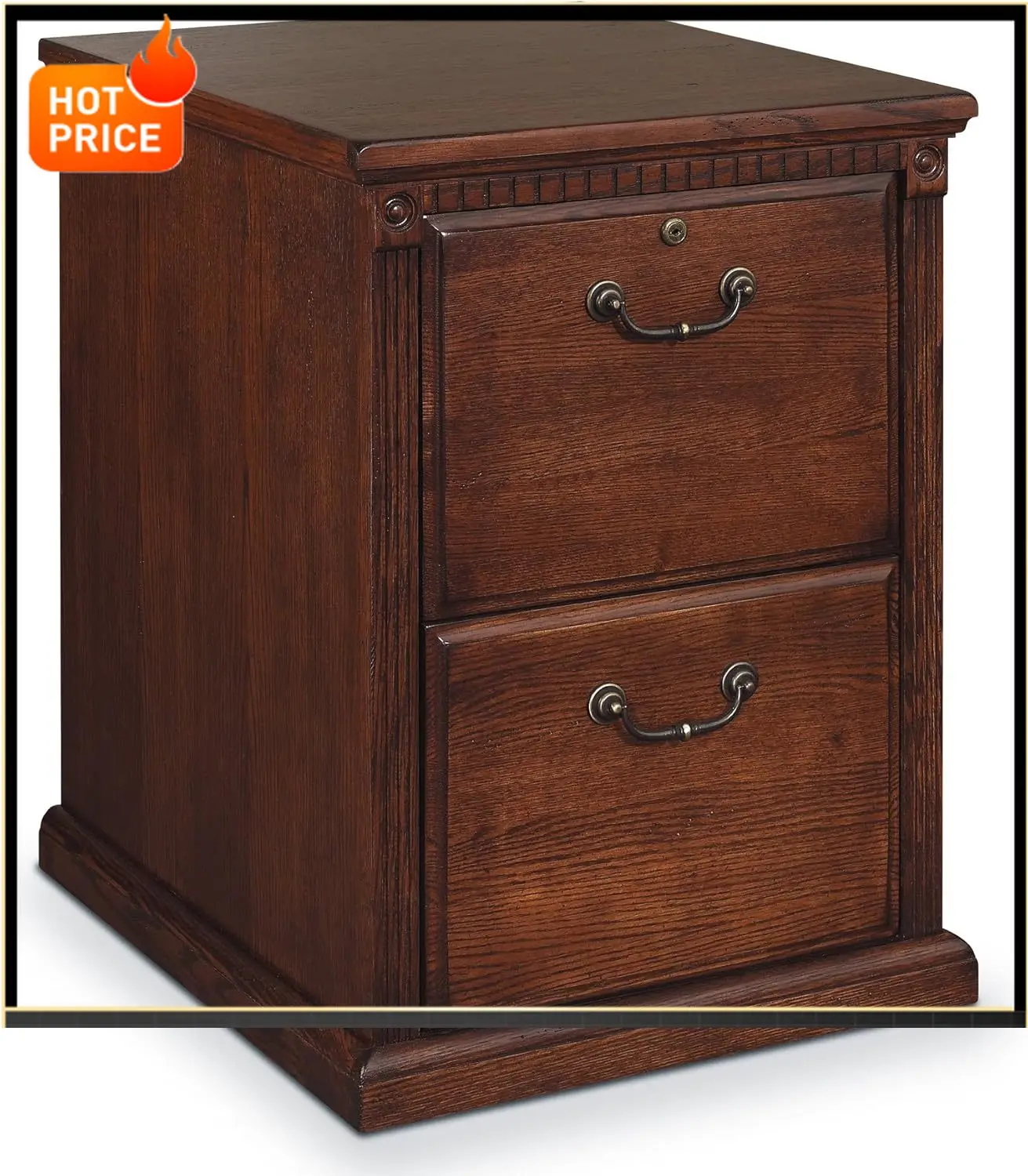 

BestsellerHuntington Oxford 2 Drawer File Cabinet, Burnish - Fully Assembled