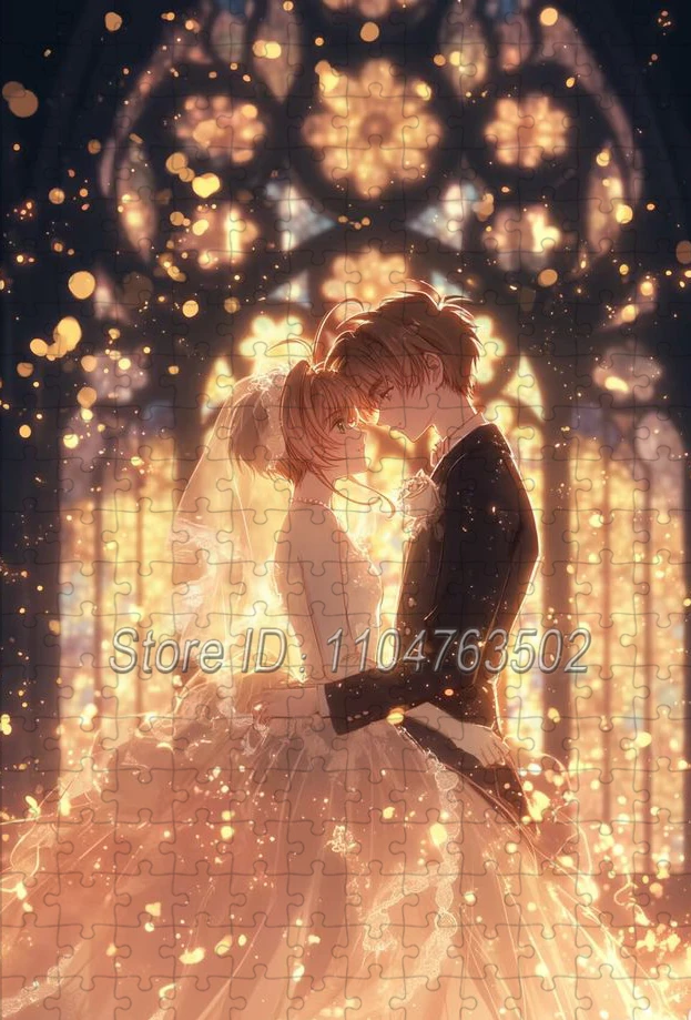 Puzzle Cardcaptor Sakura, dessin animé japonais, 108/200/300/500/1000 pièces, pour jeux de décompression pour adultes, jouets faits à la main