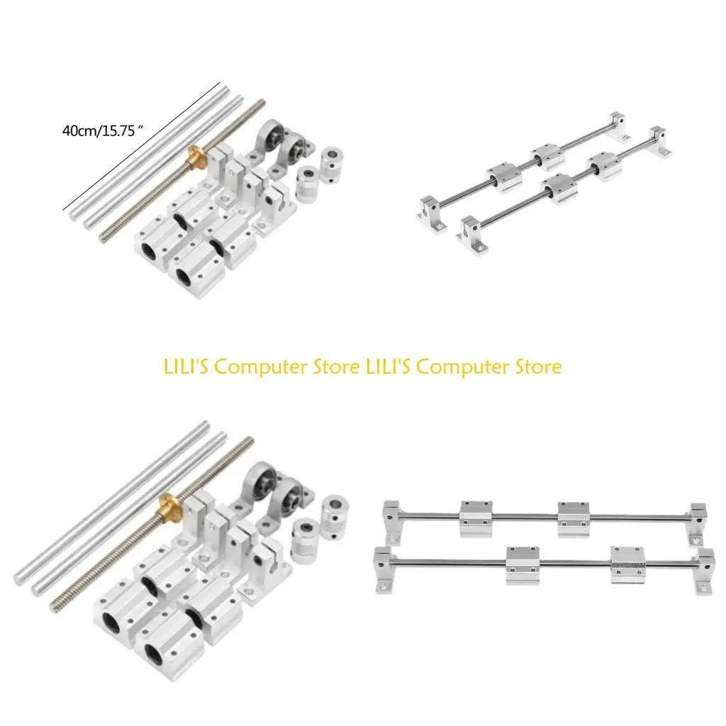 

A52B Printer Accessory Part T8 Screw 400mm Optical Set KP08 SCS8UU Coupling Bearing Mounting Brackets