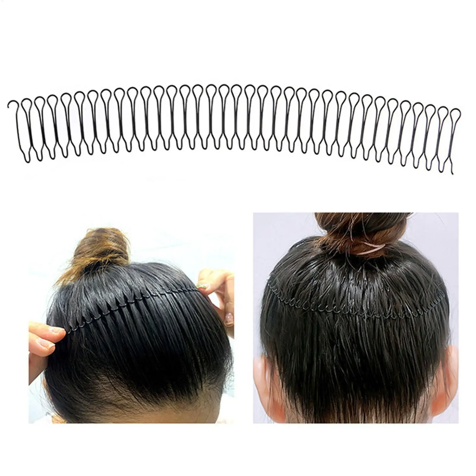 U Shape Hair Finishing Fixer Hairstyling Pins Bangs Holder hair Top bangs fixing inserts for Women Home Daily Commuting Parties