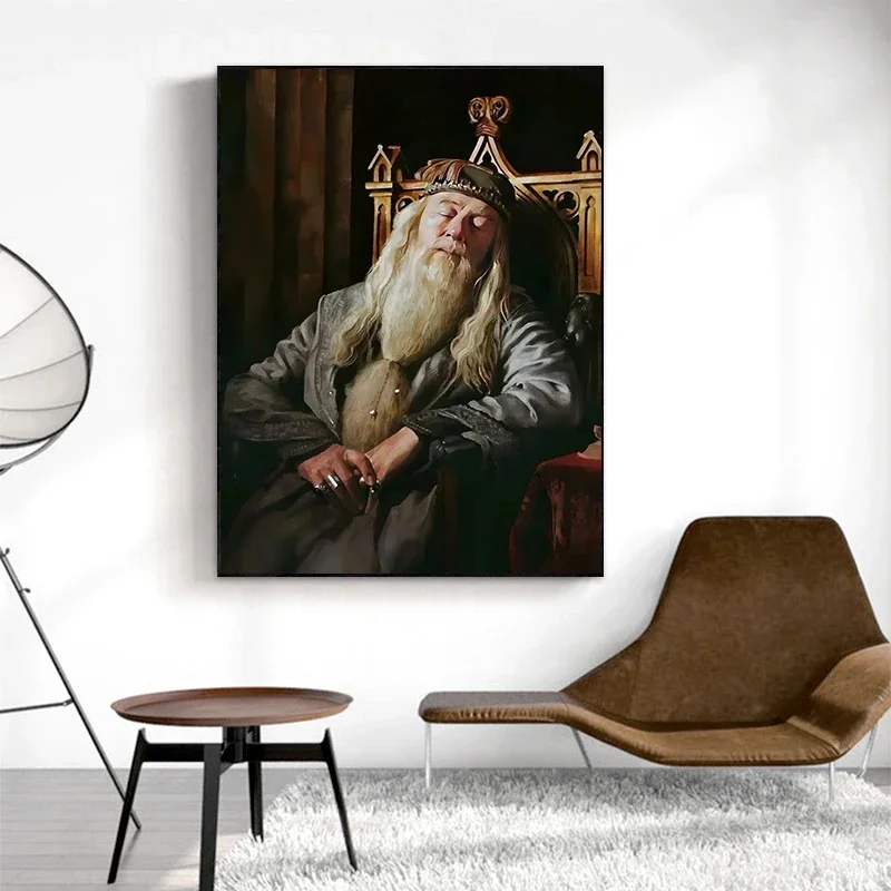 Vintage Headmasters معرض صور ملصق طباعة البروفيسور النوم قماش اللوحة معالج ماجيك المدرسة المشارك ديكور المنزل هدية