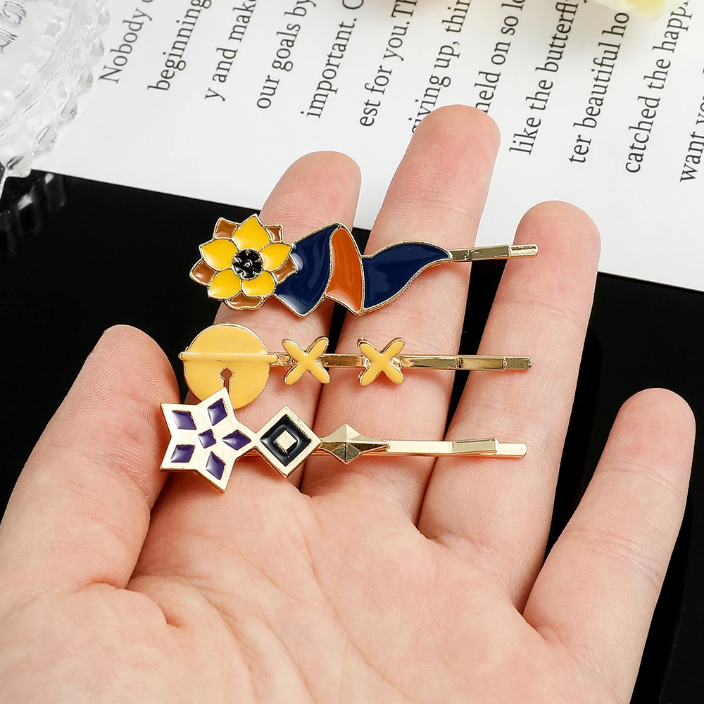 Game Genshin Impact Dori Hairpins Hair Clips Enamel Jewelry Gifts Barrettes for Girls Decor