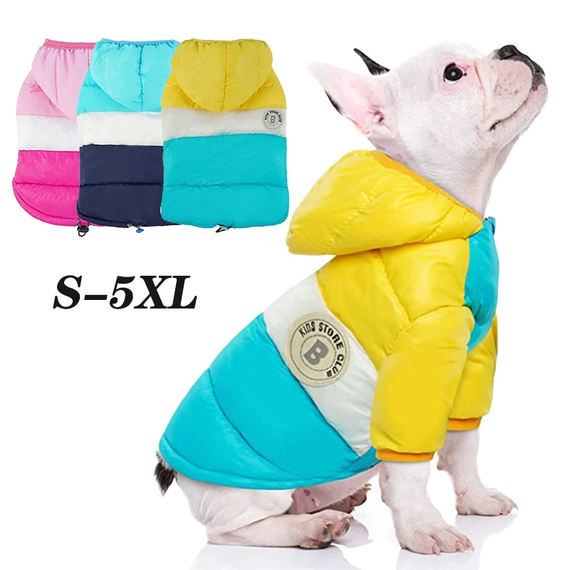 Waterproof Pet Dogs Down Jacket Winter Dog Clothes Puppy Coat French-Bulldog Pug Clothing For Small Large Dogs Chihuahua Yorkies