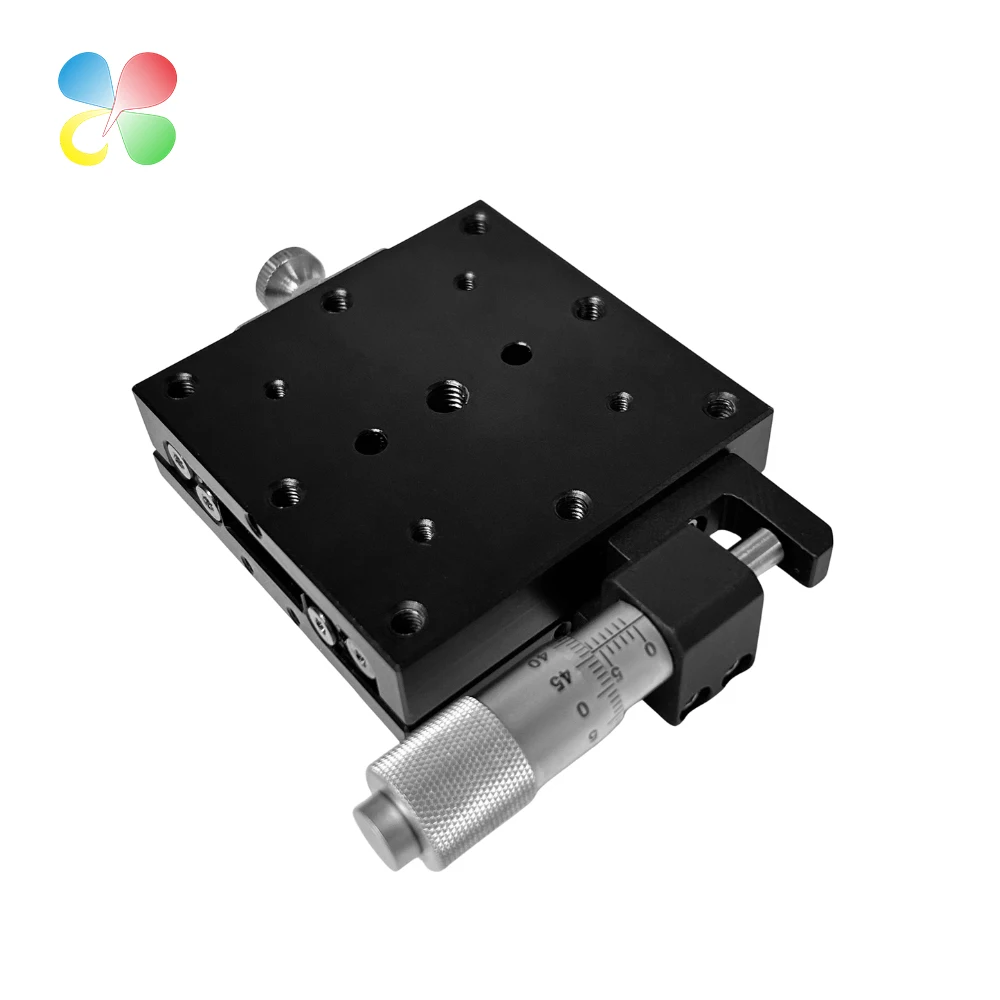 C&K FTX-6018 Series Aluminum Linear Ball Guide Manual Slide for Optical Instrument Calibration 1-Year Precision Positioning