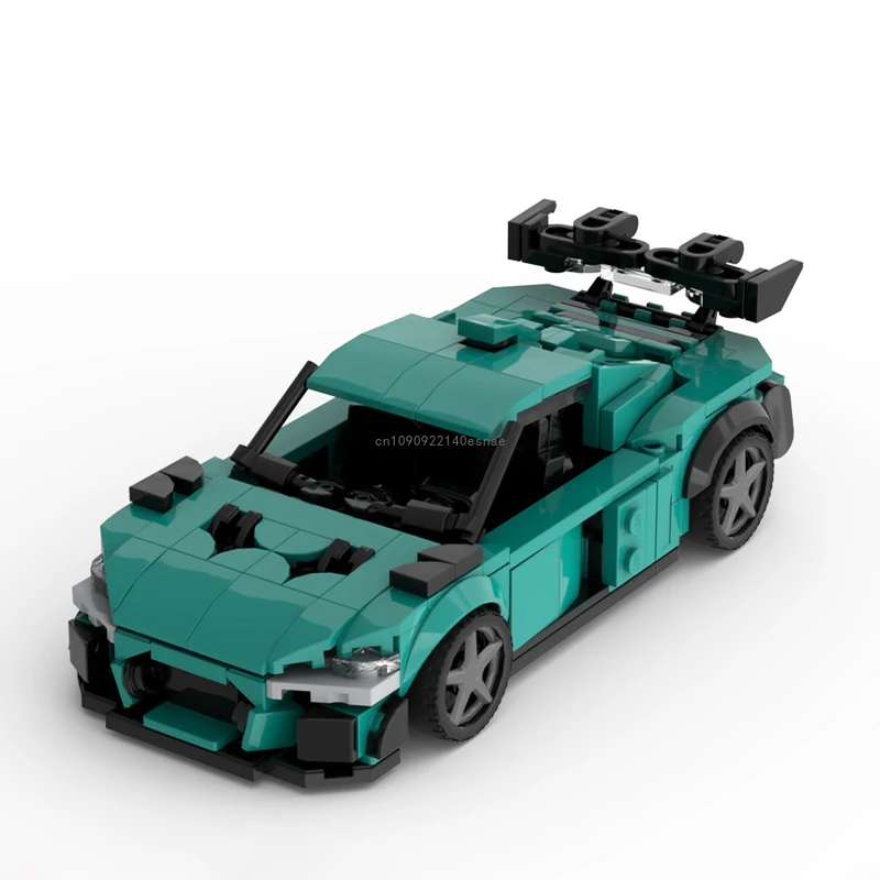 Hot MOC Speed Champion City Car ABT XGT Audied R8 Supercar Building Blocks Brick Racing Technique Creative Garage DIY Toys Gifts