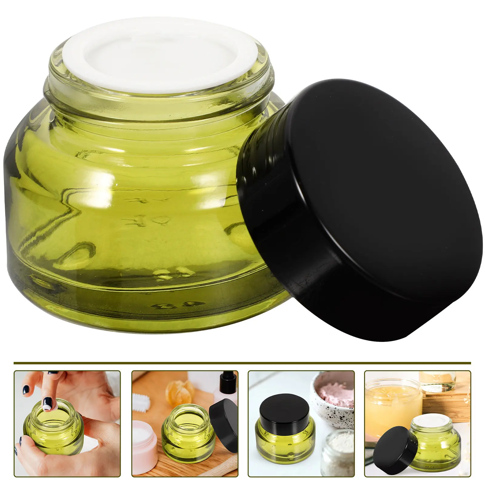 

5 шт. пустых контейнеров для крема, 15 г, мини-баночки с крышками, дорожные баночки для туалетных принадлежностей, хранения образцов, поделок, подарков, DIY, макияжа