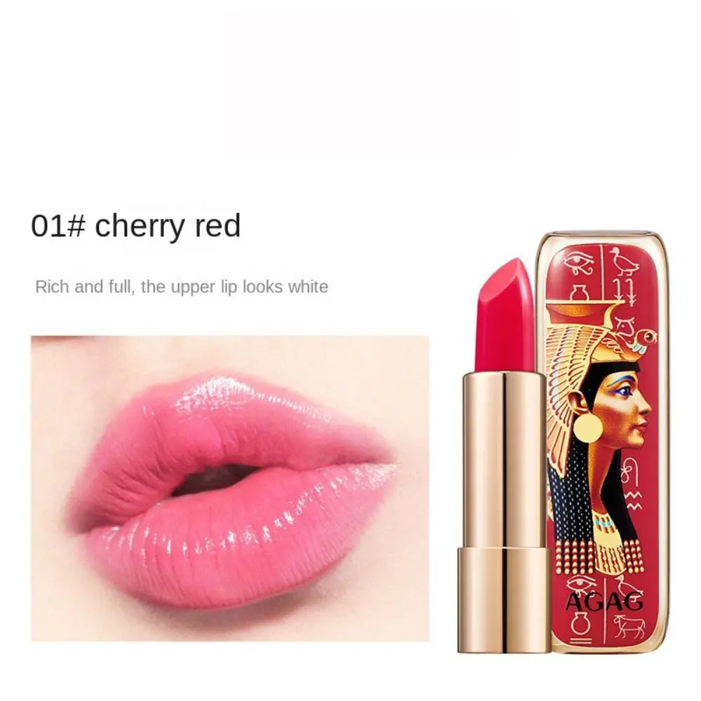 Ägyptischer Stil Temperatur änderung Lippen balsam Retro wasserdicht Farbwechsel Lippenstift Anti-Riss Antihaft Samt matte Lippen tönung