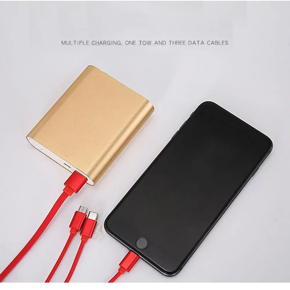 New Multi functional Durable 3 in 1 USB Cable Retractable Fast Charging Cable Universal