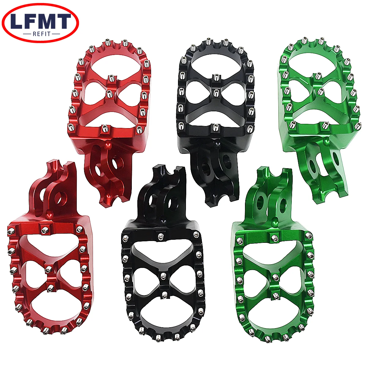 CNC Foot Rest Footpegs Foot Pegs Pedals For HONDA CR CRF 125 250 150R 250R 450R For Kawasaki KX250 450 250F 450F 250X 450X KLX
