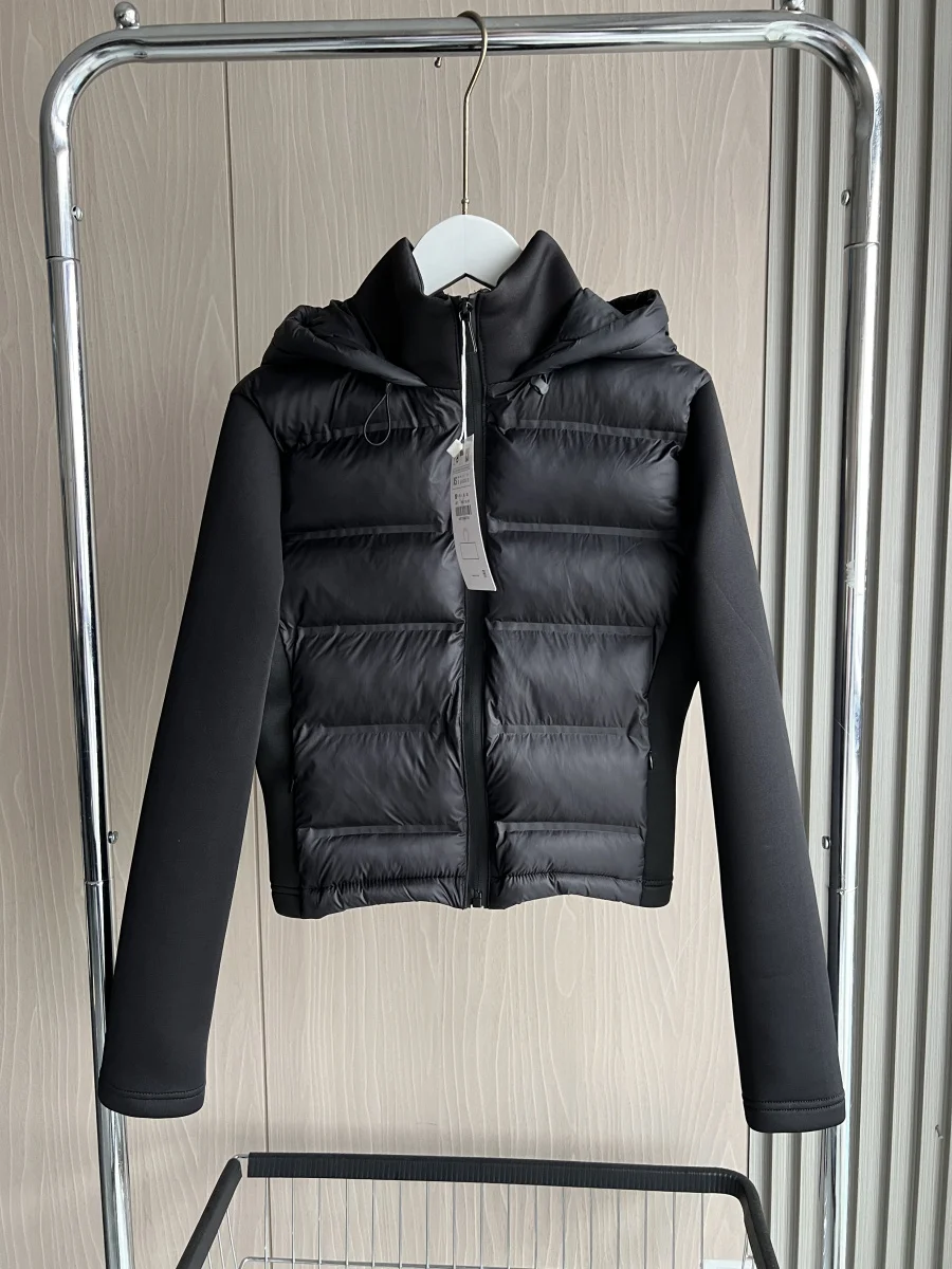 2026 Winter New Arrival  Women's Lightweight Warm Down Jacket with Long Sleeves and Zippered Hooded Sports Coat