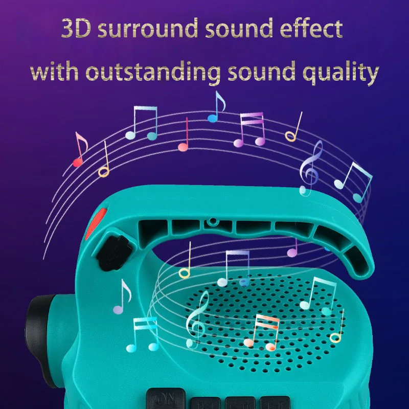 Led 3D Surround Bluetooth Audio Light torcia di ricarica USB multifunzionale e portatile Bubble Light luce da campeggio all'aperto