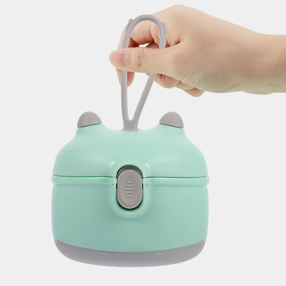 2Pcs Milk Powder Dispenser Formula Container Baby Travel Portable Compact Leakproof Storage Box Snack Holder Cartoon Design