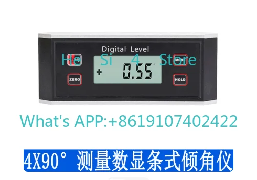 4x90 degree measurement digital strip inclinometer slope meter level meter protractor digital display inclinometer angle meter