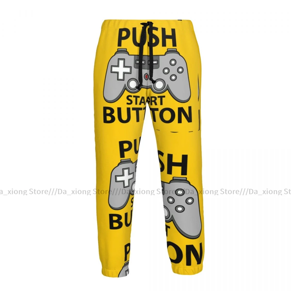 Men Sports Pants Male Casual Loose Trousers Console Game Controller With Push Start Button Sportpants