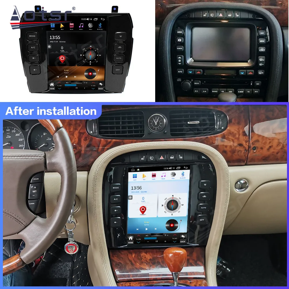 

Android 12.0 Octa Core 8+256G Multimedia Player For Jaguar XJ 2004 - 2008 Car radio ​Stereo GPS Navigation Autoradio Head Unit