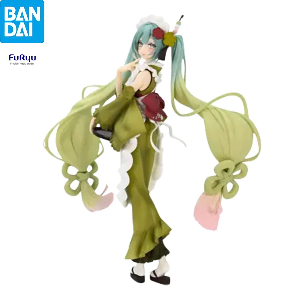 figurine-anime-furyu-hatsune-miku-matcha-kimono-maid-style-–-decoration-de-bureau-mignonne-ideale-et-parfaite-pour-les-collectionneurs-et-fans-d'anime