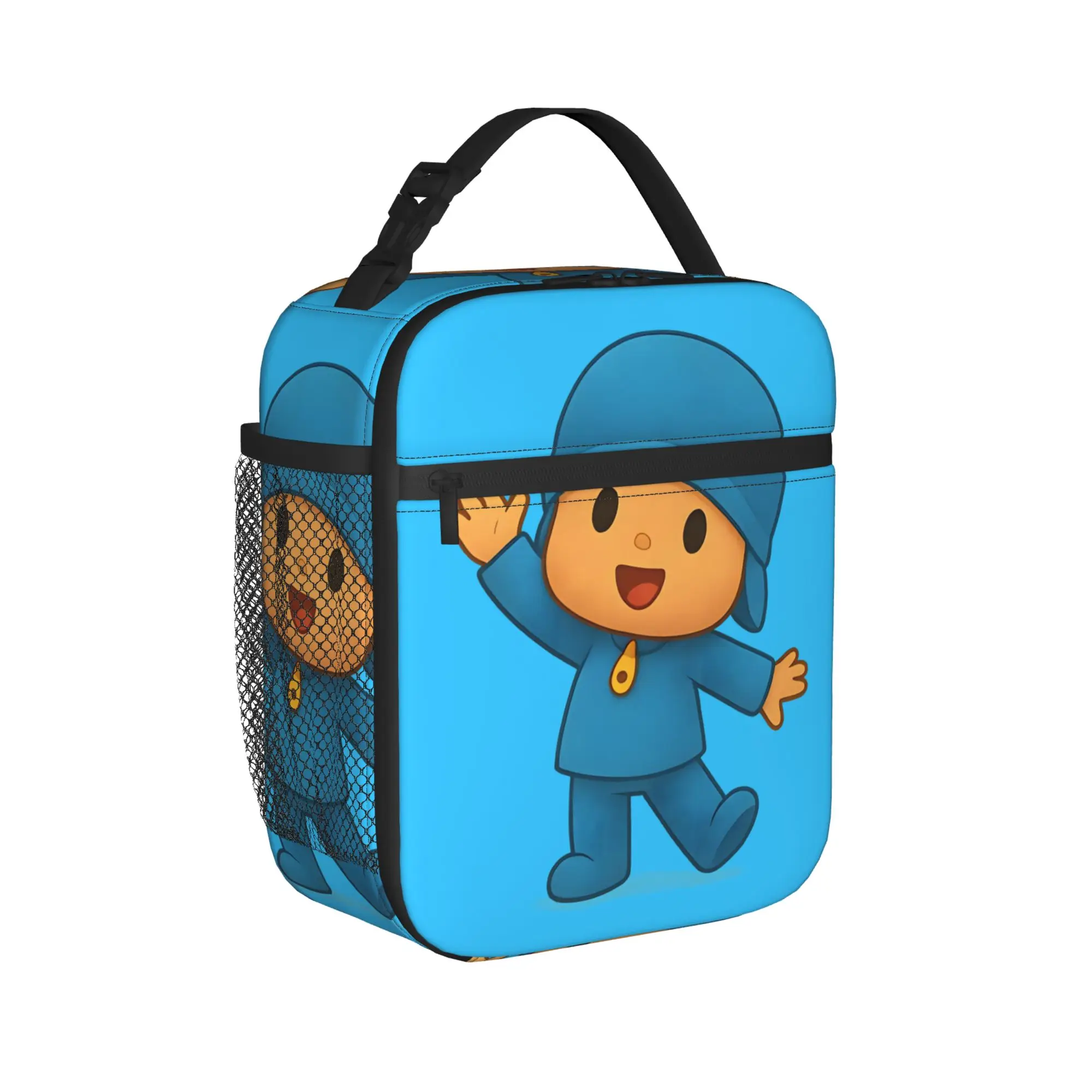 Happy Pocoyoed    greets  Insulated Lunch Bag Portable Meal Container Cooler Bag Tote Lunch Box Office  Picnic Girl Boy