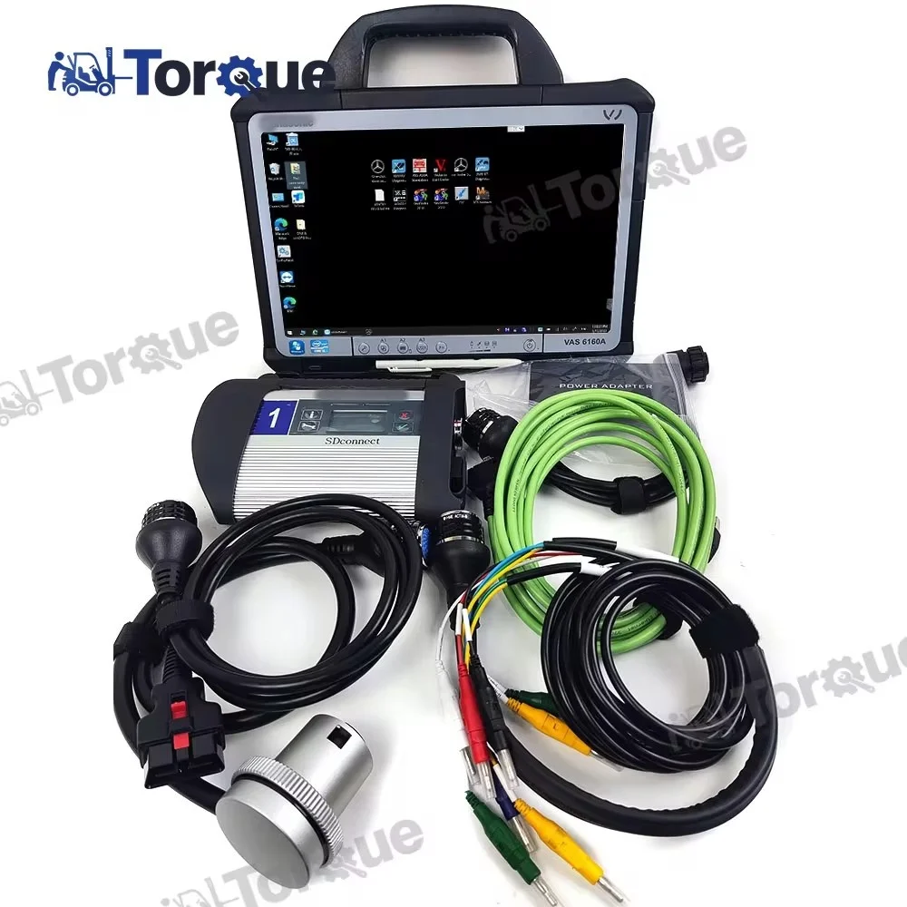 for MB Star C4 Multiplexer Xentry PK C5 C6 SD Connect C4 for Benz Car Truck Bus Diagnostic Tool+CF D1 Portable Tablet