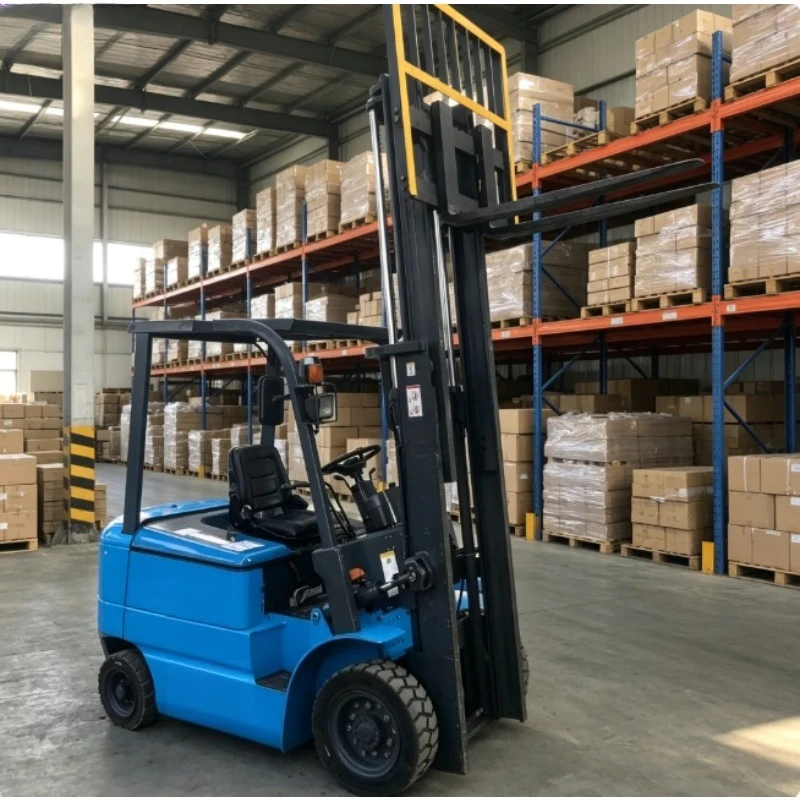 2-3 Ton Low Noise Eco Friendly Electric Forklift No Exhaust Gas Indoor Food Factory Goods Loading Unloading Lifting Vehicle
