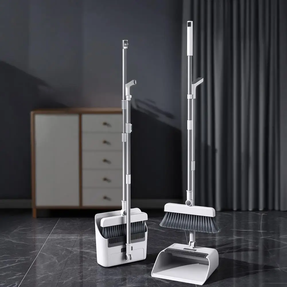 

Набор: совок с зубчатым скребком и метла, с регулируемой длинной ручкой, 180 см ° Для использования в помещении