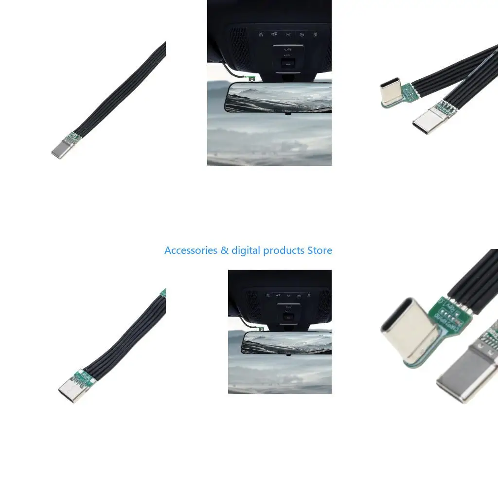 77JD USB C Male to USB C Female 60W USB C Charging Cable Fast Charging Cable 480Mbps Charging Adapter for Cellphone