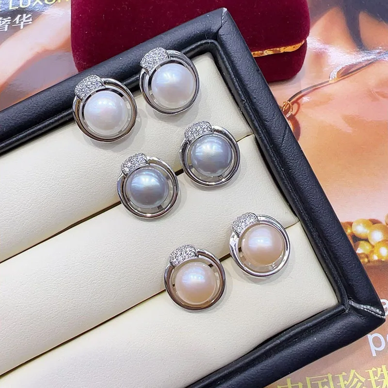 

Серьги с пресноводным жемчугом, модный элегантный дизайн, простой и универсальный, легкий роскошный нишевый стиль