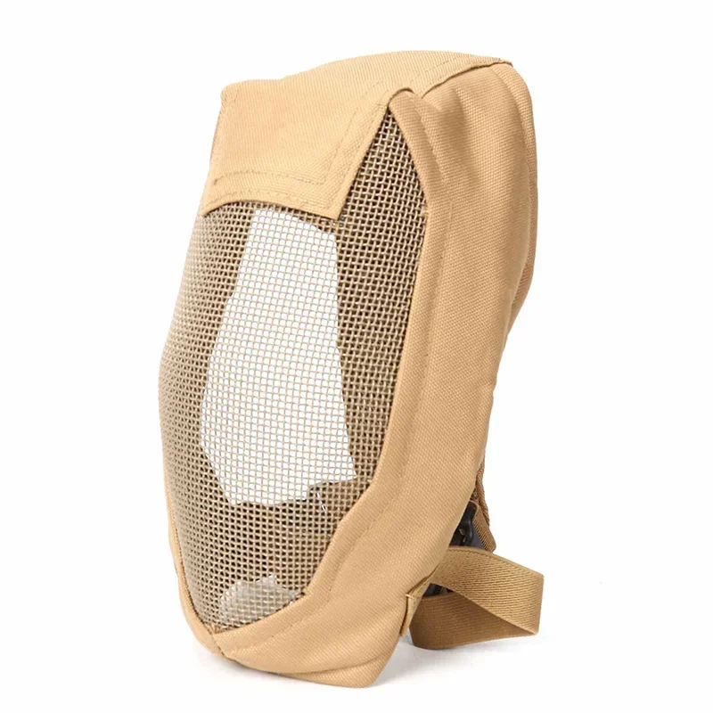 Tactical V3 Fencing Mask Paintball  Accessory Face-shield Outdoor Game Metal Net Protective Masks Face Protective Head Cover