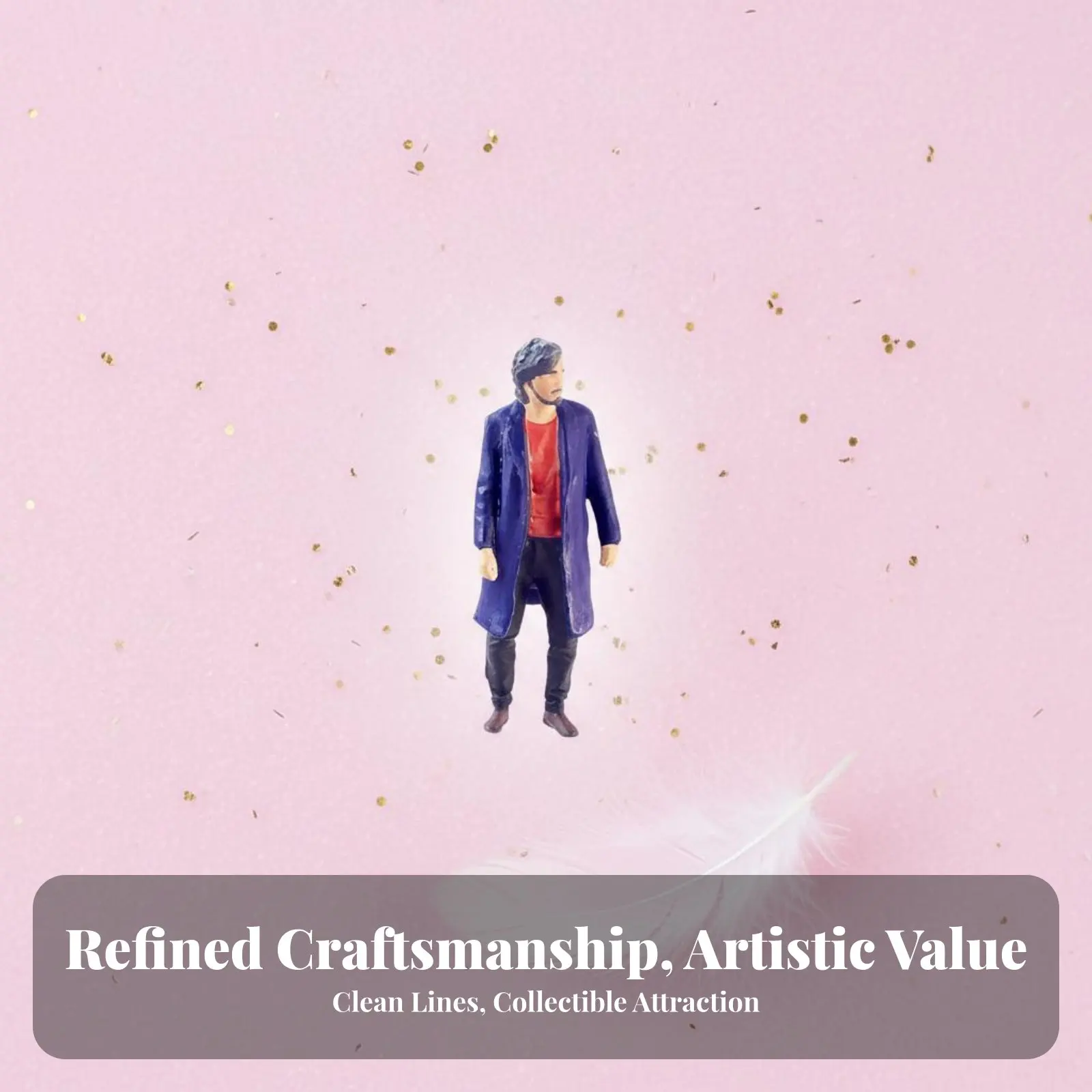 

Tiny People Model Multipurpose Miniature Landscape Figure Miniature Landscape People Model Handmade 1:64 Scale Female Figurine