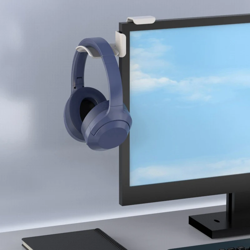 New Headphone Holder PC Monitor Hanger Wall Hook Monitor Earphone Stand Universal Headset Hanging Hook Durable Headphone Bracket - view 6