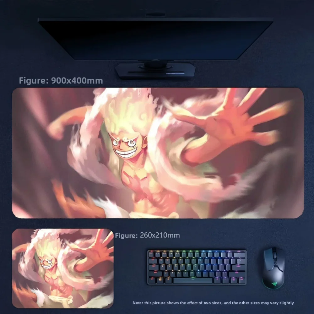 Precision Edge Locking Waterproof Non-Slip Leather Mouse Pad Animation ONE PIECE Luffy Leather Mouse Pad Animation Peripherals