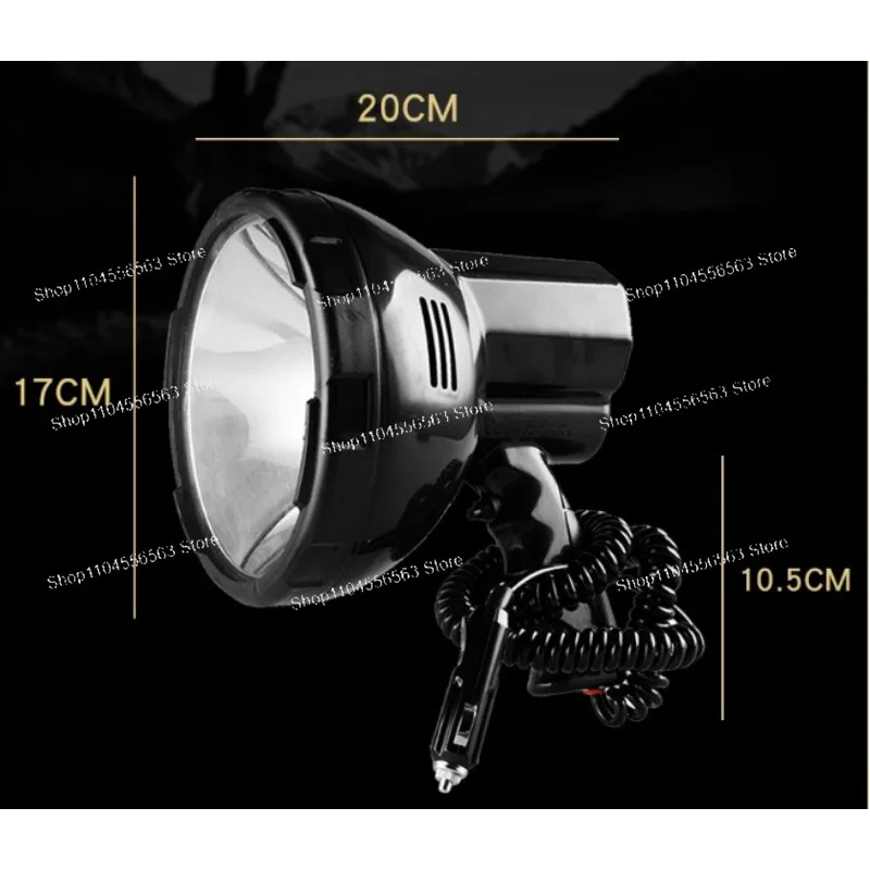 12V 24V 100W 220W Handheld Waterproof HID Xenon Searchlight Long Range Spotlight Marine Vehicle Outdoor Hunting Torch Light