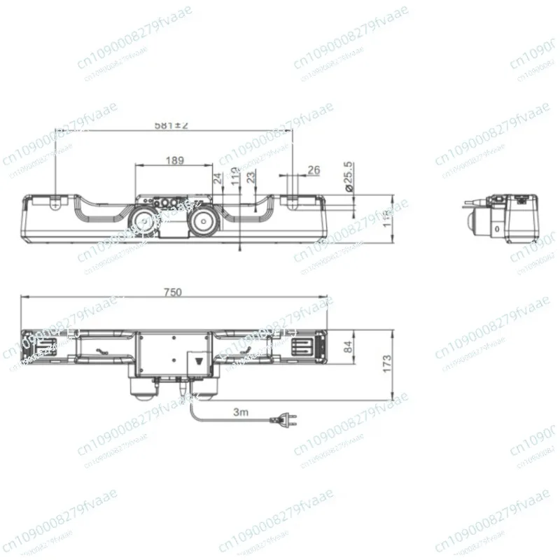 Motor Motor Low noise, simple, dual motor push rod