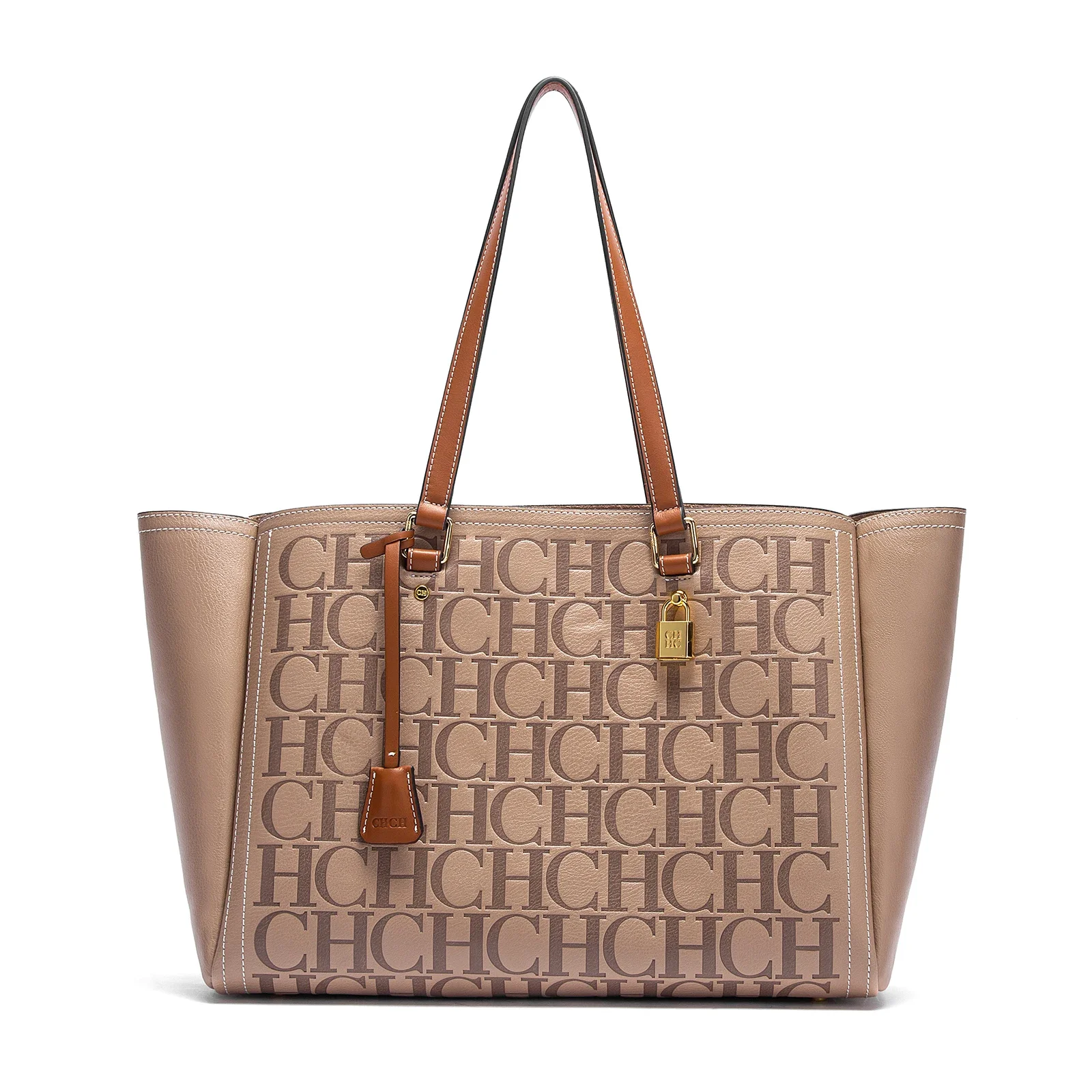 

C-H Woman Tote Bag brown Khaki Large Capacity Handbag Women Commuting Storage Bags